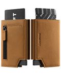 DUGRAFT Card Holder Wallet with Coin Pocket, RFID Blocking Mens Wallet with Money Organisers & 3 Leather Slots