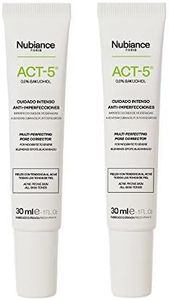 Nubiance - ACT-5 60ml Crema Anti Acne Para El Cuidado Del Rostro - Crema Tratamiento Acne Anti Espinillas Para Pieles Grasas Y Secas Con Tendencia A La Hiperseborrea. Crema Para Granos Puntos Negros.