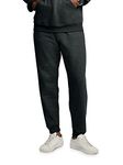 Fruit of the Loom Eversoft Fleece Joggers with Pockets, Relaxed Fit, Moisture Wicking, Breathable, Tapered Sweatpants, Black Heather, Medium