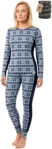 MERINNOVATION Merino Wool Base Layer Set for Women 100% Merino Wool Thermal Underwear Set Base Layer Top and Bottom