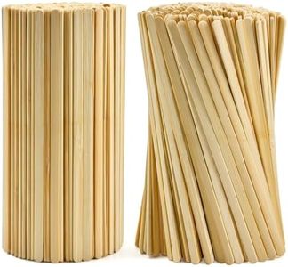 Wooden Coffee Stirrers, 500 Count Coffee Stirrer, Sturdy Wood Coffee Stir Sticks, 5.5 Inch Coffee Stirrers Wood with Smooth Ends, Swizzle Sticks for Coffee Mixing Cocktail Drinking (500PC Round)