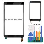 for BLU M8L Screen Replacement M0170WW 8" for BLU M8L Digitizer Repair for BLU M8L Touch Screen Replacement M0172WW M0174WW M0176UU Black (Without LCD Display)