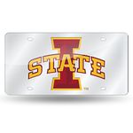 Rico Industries NCAA Iowa State Cyclones Laser Inlaid Metal License Plate Tag