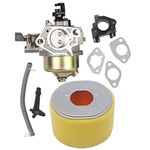 HIFROM Pack of Carburetor with Air Filter Replacement for Honda Gx340 Gx390 11hp 13hp Engine Lawn Mower New