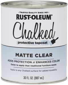 Rust-Oleum 1 qt Brands 287722 Clear Chalked Ultra Matte Paint, 30 Fl Oz (Pack of 1)