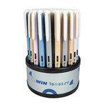 Win Terrazzo Ball Pens | 50Pens (45 Blue & 5 Black) | 5 Assorted Pastel Shades | Speckled Design Body | 0.7mm Tip for Smooth Writing | Students, Exams | Ideal for School, Office Stationary & Business Use | Premium