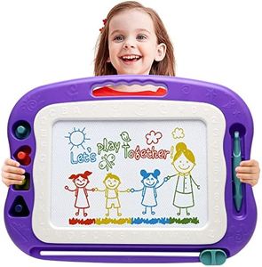 Magnetic Drawing Board Toddler Toys for Boys Girls, 17 Inch Magna Erasable Doodle Board for Kids Colorful Etch Education Sketch Doodle Pad Toddler Toys for Age 3 4 5 6 7 Year Old boy Girl