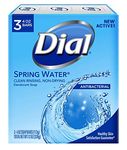 Dial Antibacterial Soap Bars, Spring Water, 4 oz bars, 3 ea