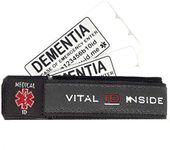 Dementia Bracelet, Dementia Alert Bracelet, Mens and Womens Dementia ID Bracelet, Next Best Thing to GPS Bracelet for Dementia, Alert Contacts in an Emergency, Medical Alert Wristband