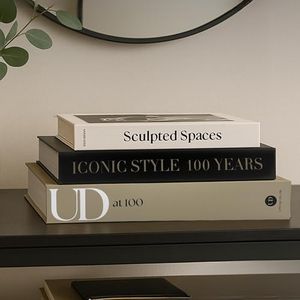 Aesthetic Decorative Books Set of 3 Designer Fake Books for Decoration to Enhance Mid Century Coffee Table Decor Bookshelf Mantle Shelf Console Table Entryway Décor Minimalist Faux Book Storage Box