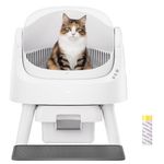 PetPivot Self-Cleaning Cat Litter Tray with Top Opening Design, More Space, Automatic & Manual Modes, Suitable for Multi-Cat Households and Large Cats, Instant Cleaning & Easy Scooping