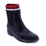 Nautica Ladies Windsail Womens Low Shaft Ankle/Mid Calf Gore Bootie Waterproof Rain Boot with Sweater Side-Navy-Loytan-8