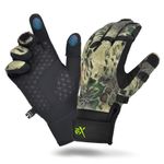 Extremus Buckwell Winter Gloves - Touchscreen Water Resistant Warm Fishing Gloves for Cold Weather - Men and Women’s Gloves for Ice Fishing, Photography, or Hunting (Prym1 MP Large)