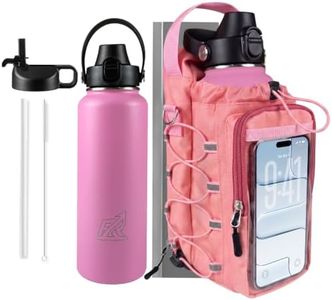 JACZZO Magnetic Gym Bag, Includes 40oz Bottles (Pink)