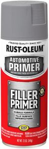 Rust-Oleum Automotive Filler Primer Spray Grey 312g - Hi-Build Formula, Fills Imperfections, Enhances Topcoat Adhesion & Appearance, Any Angle Spray with Comfort Tip, Idea for Metal, Wood & Fiberglass