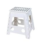 Fisiei Step Stool,15.55 inch Height Stool,Foot Stool, Step stools for Adults, Folding Step Stool, Kitchen Stool, Folding Stool, Foldable Step Stool (Standard, White15inch)…