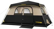 FanttikOutdoor Zeta C8 Pro Camping Tent 8 Person Instant Cabin Tent Setup in 60 Seconds with Rainfly & Windproof Portable with Carry Bag for Family Camping & Hiking, Khaki