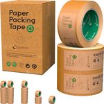 Pandabode Kraft Paper Packing Tape 48mm x 50m | Brown Paper Tape for Strong Parcel Packaging | 1/3/6/12 Pack | Recyclable & Eco Friendly (3)