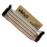 IEIDidactics Myskillshaala Male To Male Jumper Wires - Pack Of 80 Of Flexible Dupont Wires For Breadboard, Arduino, And Electronics Projects