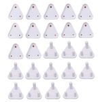 AWEJOY Baby Safety Electric Socket Plug Cover Guards Switchboard Dummy Socket Plug Cover Guards for Kids Protection (Pack of 24 (5Ax20, 15Ax4), White)