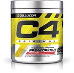 Cellucor C4 Original Pre Workout Powder - Sugar Free Preworkout Energy for Men & Women - 150mg Caffeine, Beta Alanine, Creatine - Fruit Punch, 60 Servings