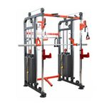 Gym24 Functional Trainer with Smith Machine – All-in-One Home Gym Machine 2.5X2.5 ISI Mark MS Iron | Chest, Bicep, Tricep,Back Workout | Iron Weight Stack 80 Kg Both Side | Free Installation