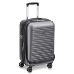 DELSEY PARIS - SEGUR 2.0 - Rigid Cabin Suitcase- 55x35x25 cm - 43 liters - S - Grey