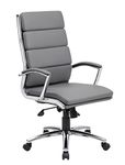Boss Office Products CaressoftPlus Executive Chair, Grey