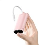 iWALK Portable Charger Fast Charging - 9600mAh 20W PD Power Bank with Built-in USB-C Cable, External Battery Pack for iPhone 15/15 Plus/15 Pro/15 Pro Max, Samsung, Android, iPad Pro/Air, AirPods