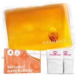 Wremedies for Easier Living Reusable Hand Warmers Gel Click & Heat for Cold Hands Pack of 4 Heat Pads Pocket Warmers Instant Heat Arthritis Aid No Electric Required