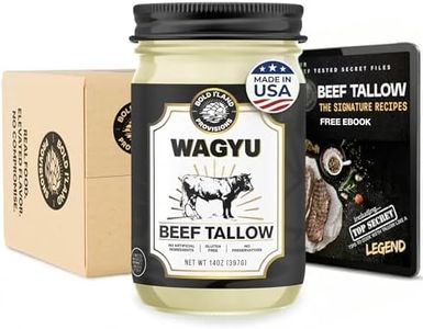 100% Pure Wagyu Beef Tallow for Cooking – Excellent for Searing Steaks - Keto and Paleo Diet Friendly – Perfect for Whole 30 – Carnivore Diet – Gluten Free Protein Snacks for Adults - 14 Ounces