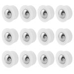 Litoexpe 12pcs Mini Ball Transfer Bearing Unit, Table Conveyor Ball Caster Wheels, 1/3" Ball Roller Wheels for Transmission, Furniture, Wheelchair (Nylon and Stainless Steel)