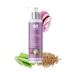 GLAM HERBS Aloe Vera & Flax Seed Rich Herbal Onion Shampoo | For Cleansing, Moisturizes And Adds Shine To Hair For Women & Men, Sulphate and Paraben Free 200ml