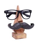 Quirky Handmade Moustache Themed Wooden Spectacle Holder Stand