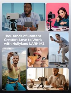 Hollyland Lark M2 Wireless Lavalier Microphone – Compact Clip-On Mic