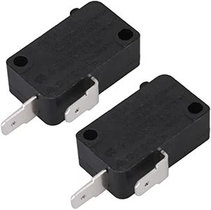 RDEXP KW3AT-16 Universal Microwave Door Switch for Microwaves Pack of 2 Black