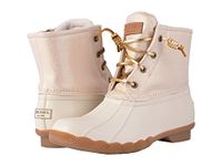 Sperry Women's Saltwater Sparkle Rain Boot Oat/Gold 10 Medium US