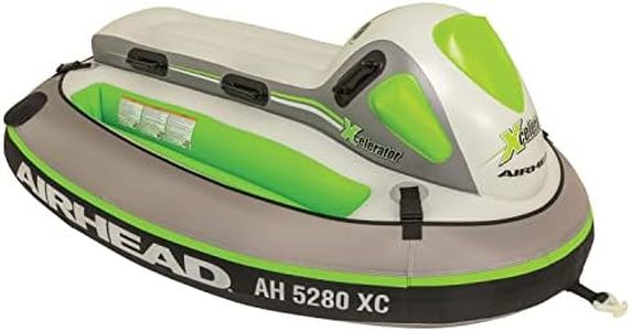 Airhead XCELERATOR, 2 Rider Towable Tube, White/Green/Gray