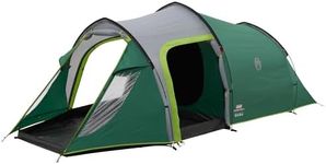 Coleman Chimney Rock 3 Plus Tent, 3 person tunnel tent, 3 man camping tent, large darkened sleeping cabin blocks up to 99% of sunlight, waterproof HH 4.500 mm