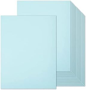 Goefun 100 Sheets Light Blue Cardstock 8.5 x 11 Pastel Paper, Blue Card Stock Printer Paper for Wedding Invitations, Menus, Crafts, DIY Cards