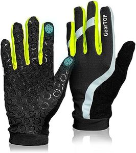 Winter Running Gloves Women & Men - Reflective & Touchscreen Gloves for Cold Weather - Warm Hiking, Cycling & Driving Gloves - Thermal Glove Liners - Freezer Gloves - Womens & Mens Gloves by GearTOP