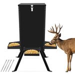 80LB Gravity Deer Feeder, Heavy Duty Capacity Steel Hunting Game Feeders for Deer，Lightweight Windproof Waterproof Deer Corn Feeder Suitable in All-Weather
