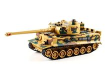 s-idee® 22003 Battle Tank 99808 KingTiger 1:28 with Integrated Infrared Combat System 2.4 GHz RC R/C Remote Controlled Tank Chain Vehicle