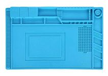 PagKis Anti Static ESD Safe Heat Insulation Working Silicone Magnetic Mat - Large (450 x 300 mm), Blue