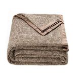 spencer & whitney Bed Throws Blankets Wool Blanket Brown Herringbone Throw Blanket Large Wool Blanket Queen Blanket for Bed