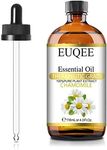 EUQEE Chamomile Essential Oil (4 oz/118 ml) Pure Essential Oil with Glass Dropper, Great for Aromatherapy, Humidifier, Candle Making