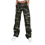 Women's Camo Cargo Pants Y2K Camouf