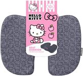 Carbella Officially Licensed Hello Kitty Seat Cushion - Cute Charcoal Gray Office Chair Cushion for Car, Home, Work or Desk - Comfort Memory Foam Cushions for Coccyx, Back, Tailbone Pain Relief Pillow