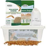 Mealworm Breeder Kit (Basic) - Breed Live Feeder Worms for Hedgehogs, Sugar Gliders, Reptiles, Wild Birds, Chickens, Lizards, Bearded Dragon, Skunks, Opossum, Fish, Turtles, Tortoises, Geckos