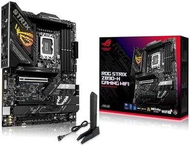 ASUS ROG Strix Z890-H Gaming WiFi Z890 LGA 1851 ATX Motherboard, Intel® Core™ Ultra Series 2 Ready, Advanced AI PC-Ready, 16+2+1+2 Stages, DDR5, 5Gb LAN, WiFi 7, 4X M.2, PCIe 5.0, USB Type-C®, AI OC